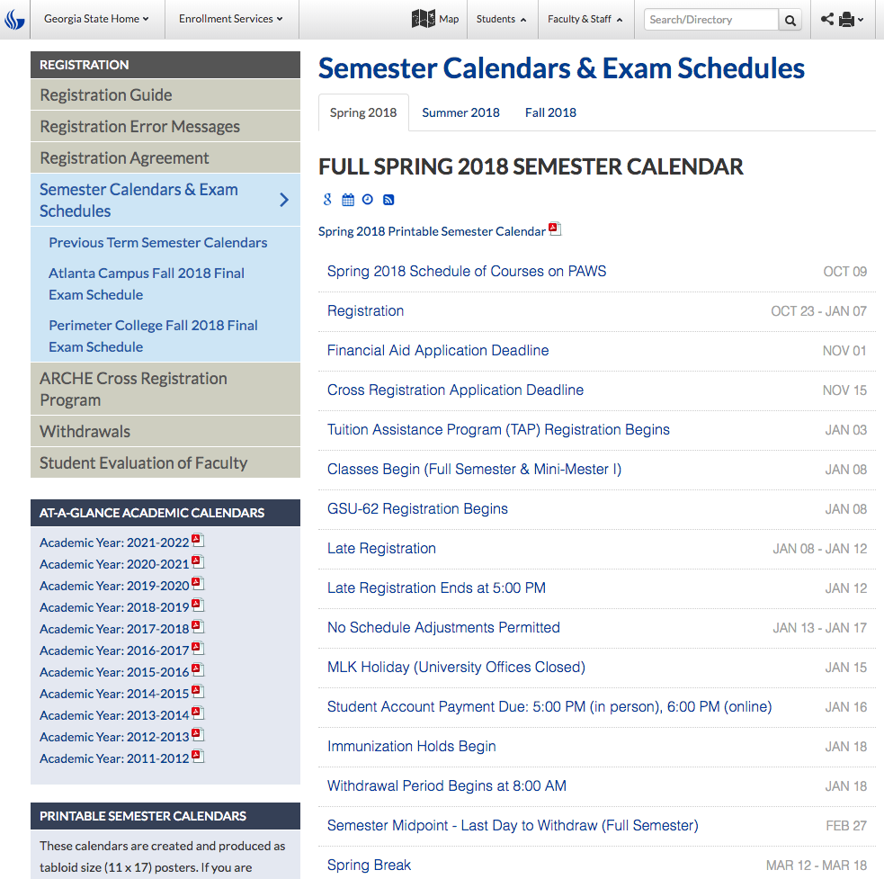 Fiu Spring 2023 Calendar Recette 2023